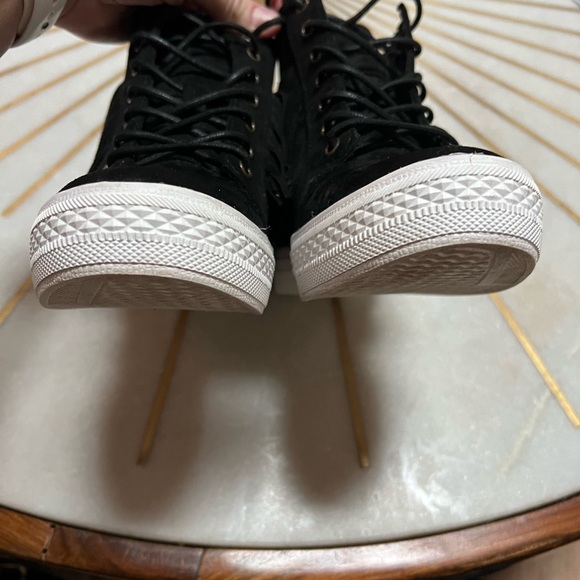 Not Rated Black, Size 7.5, Fringe Wedge Sneaker - Picture 9 of 10